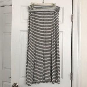 J.Crew Striped Maxi Skirt